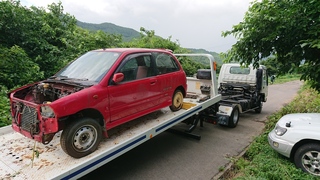 4台の不動車ヴィヴィオ、お宝引き揚げ | ～自動車部品の専門店～ 中込自動車部品商会